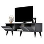Hanah Home Soporte para TV Vania - Antracita y Plata